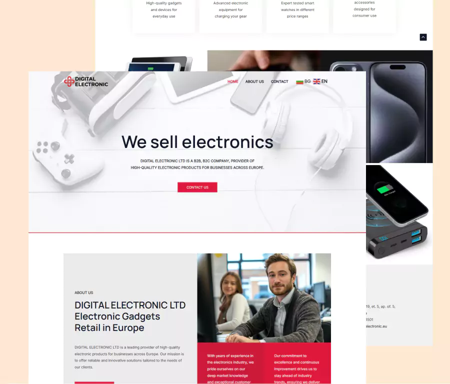 digital electronic website dezvoltat de creare siteuri Romania
