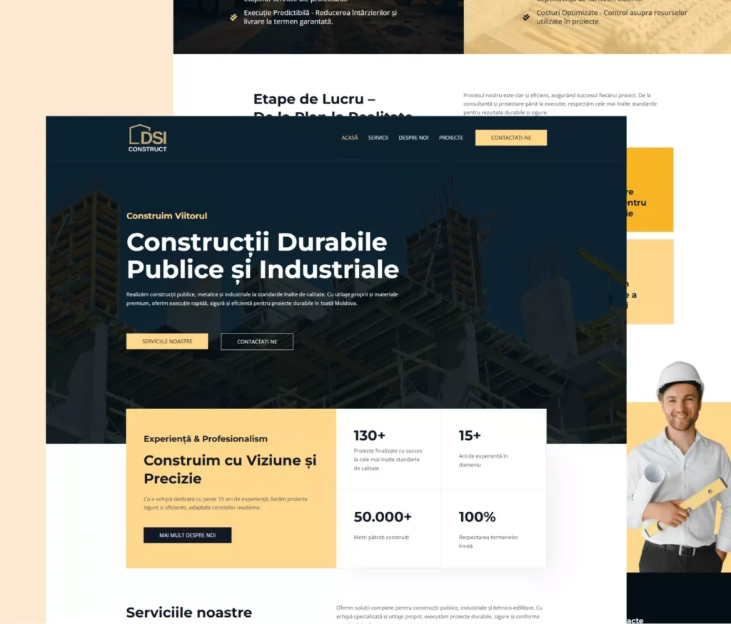 creare site dsi construct