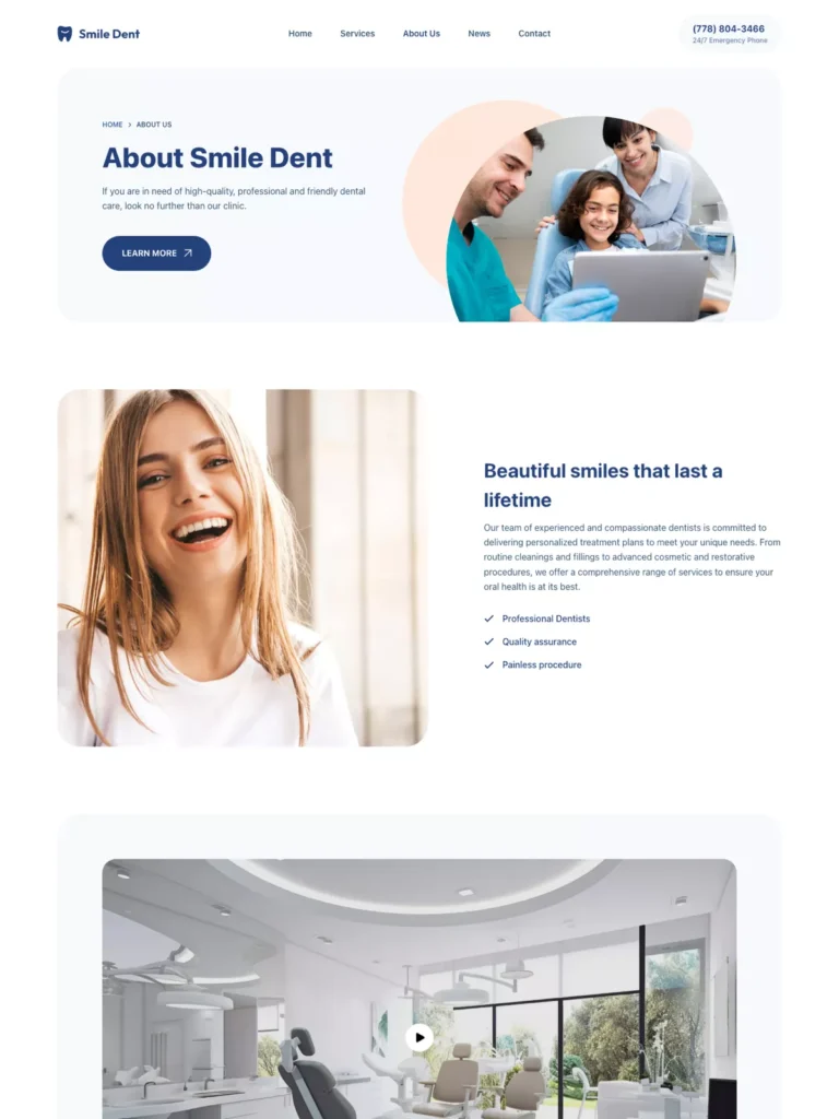 creare siteuri dental clinic Romania