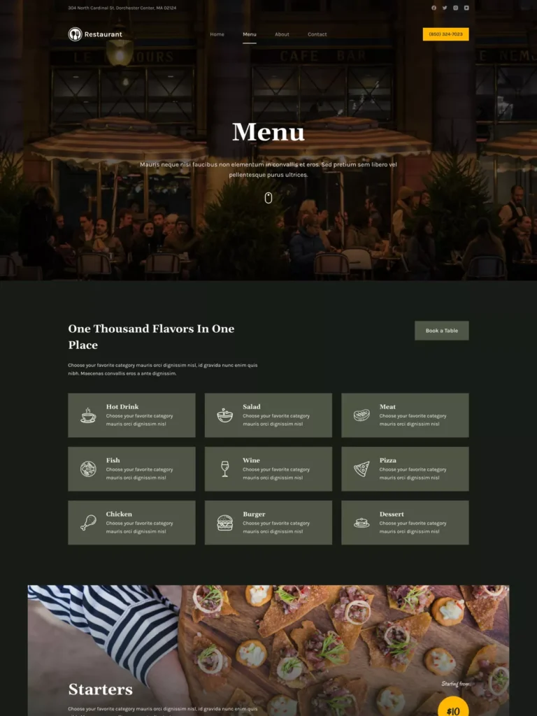 creare siteuri restaurant Romania
