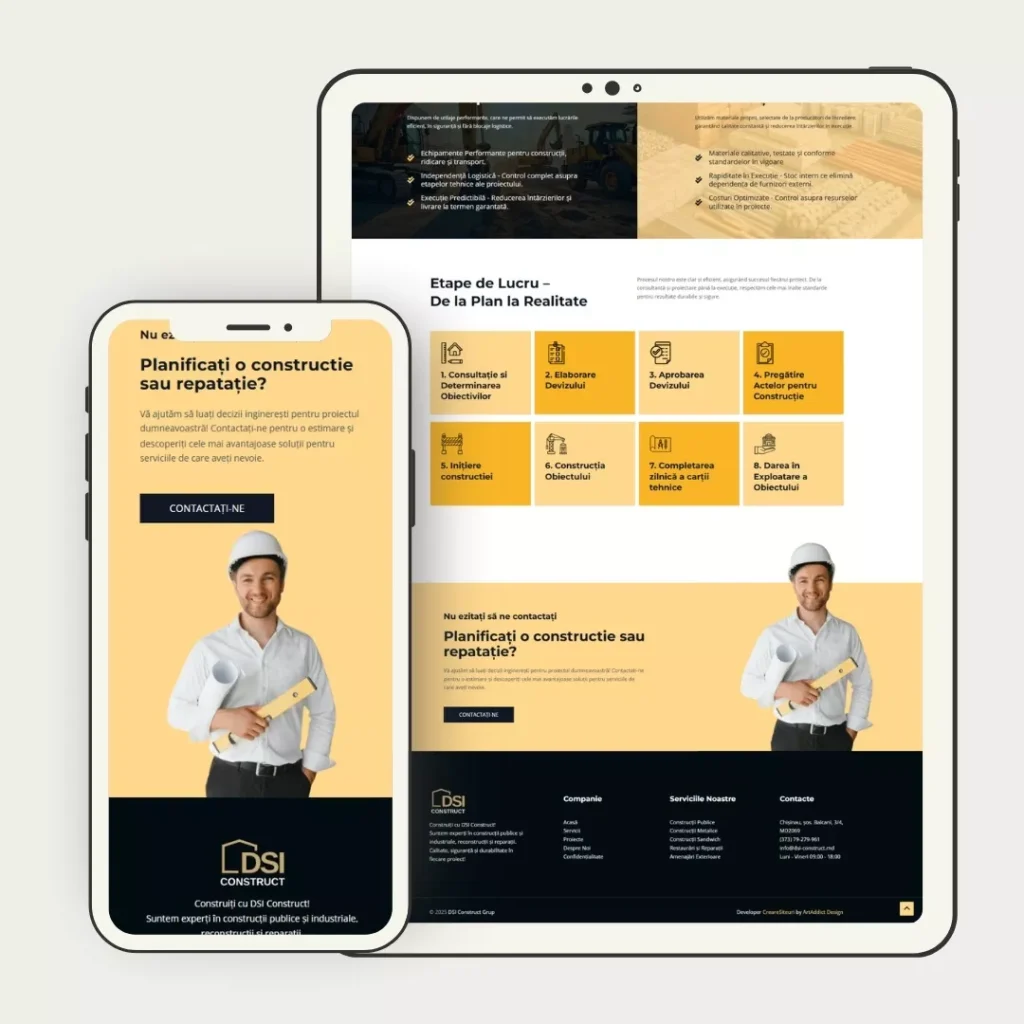 site de prezentrare dsi construct grup