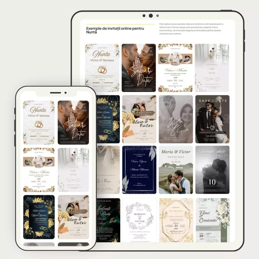 Va Invita - creare platforma invitatii digitale 1