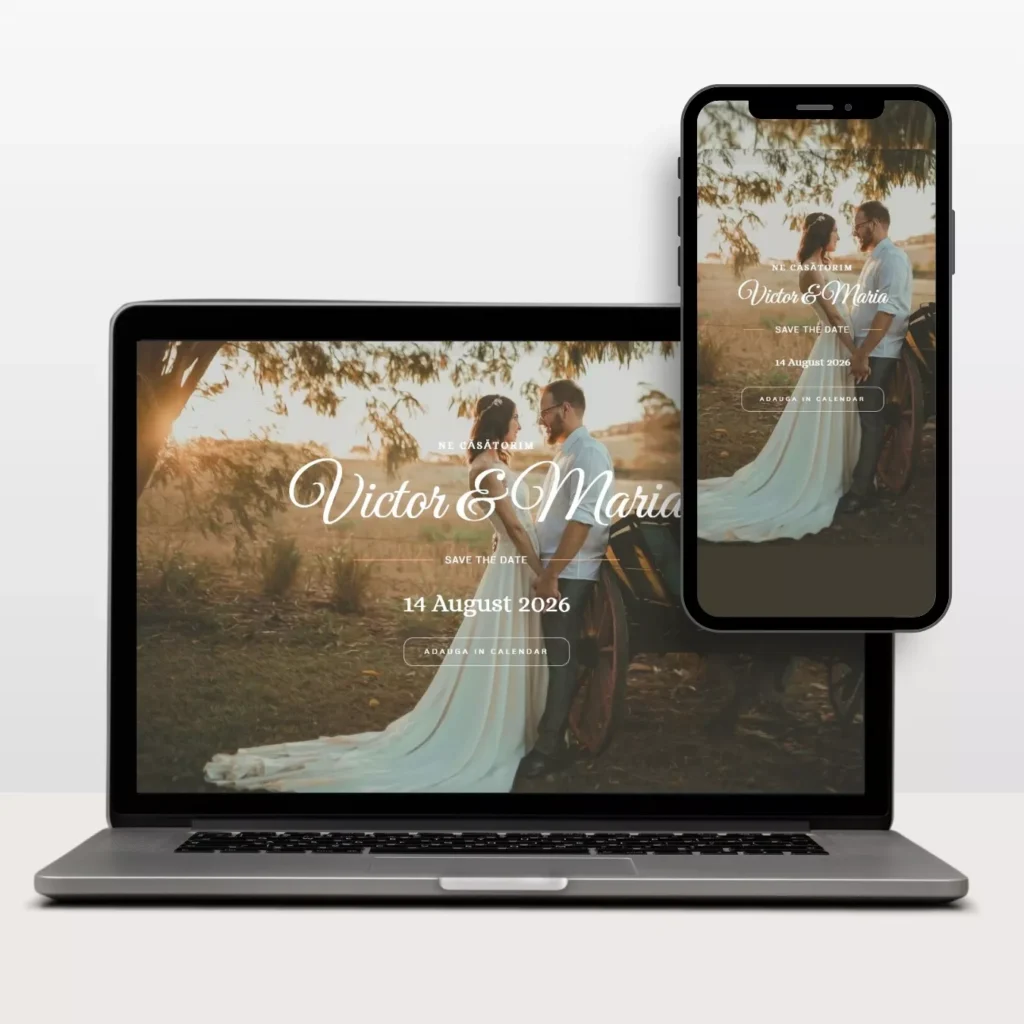 invitatie online la Nunta in Moldova