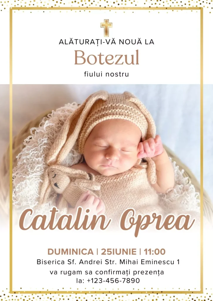 invitatie la botez 2 Romania