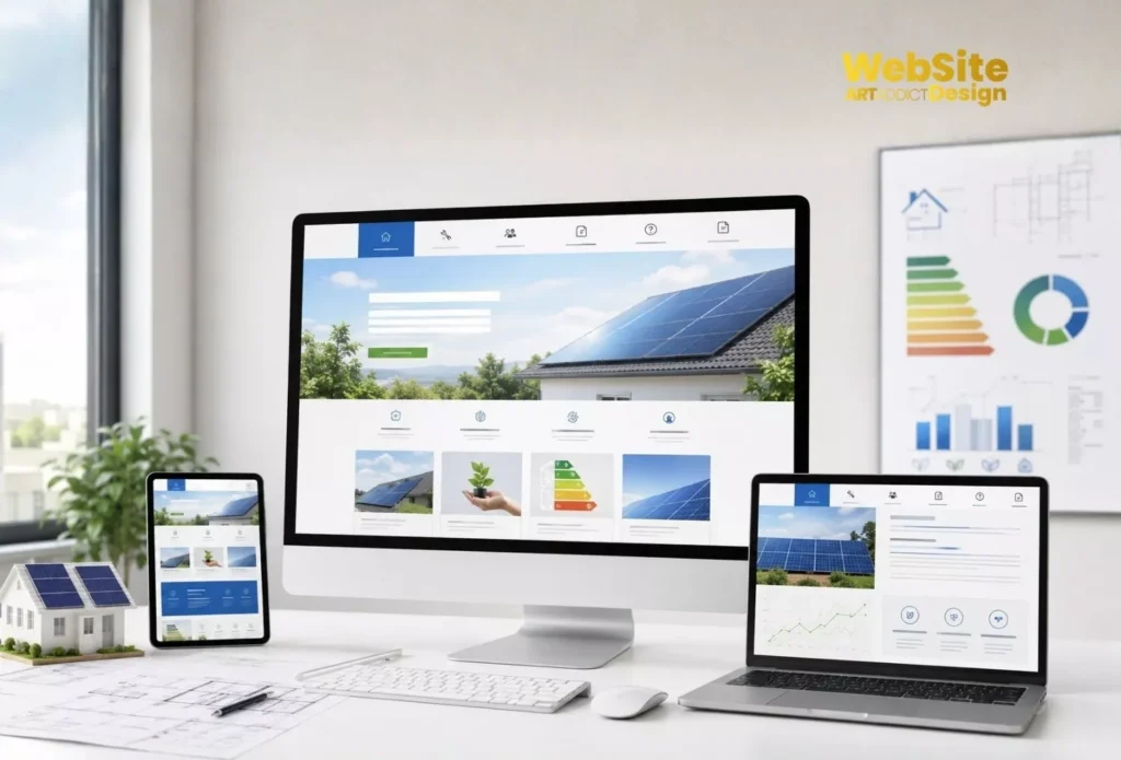 Ce trebuie să conțină un site pentru firme de panouri solare și eficiență energetică