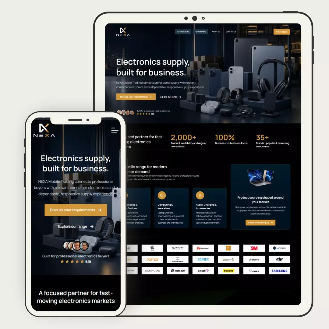 Nexa Mobile Trading website dezvoltat de CreareSiteuri