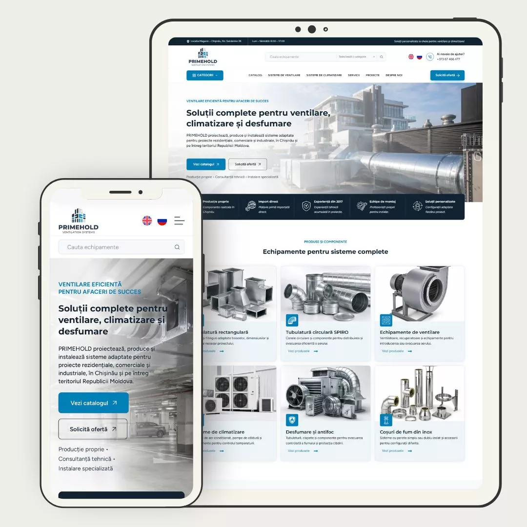 Primehold site dezvontat de catre CreareSiteuri