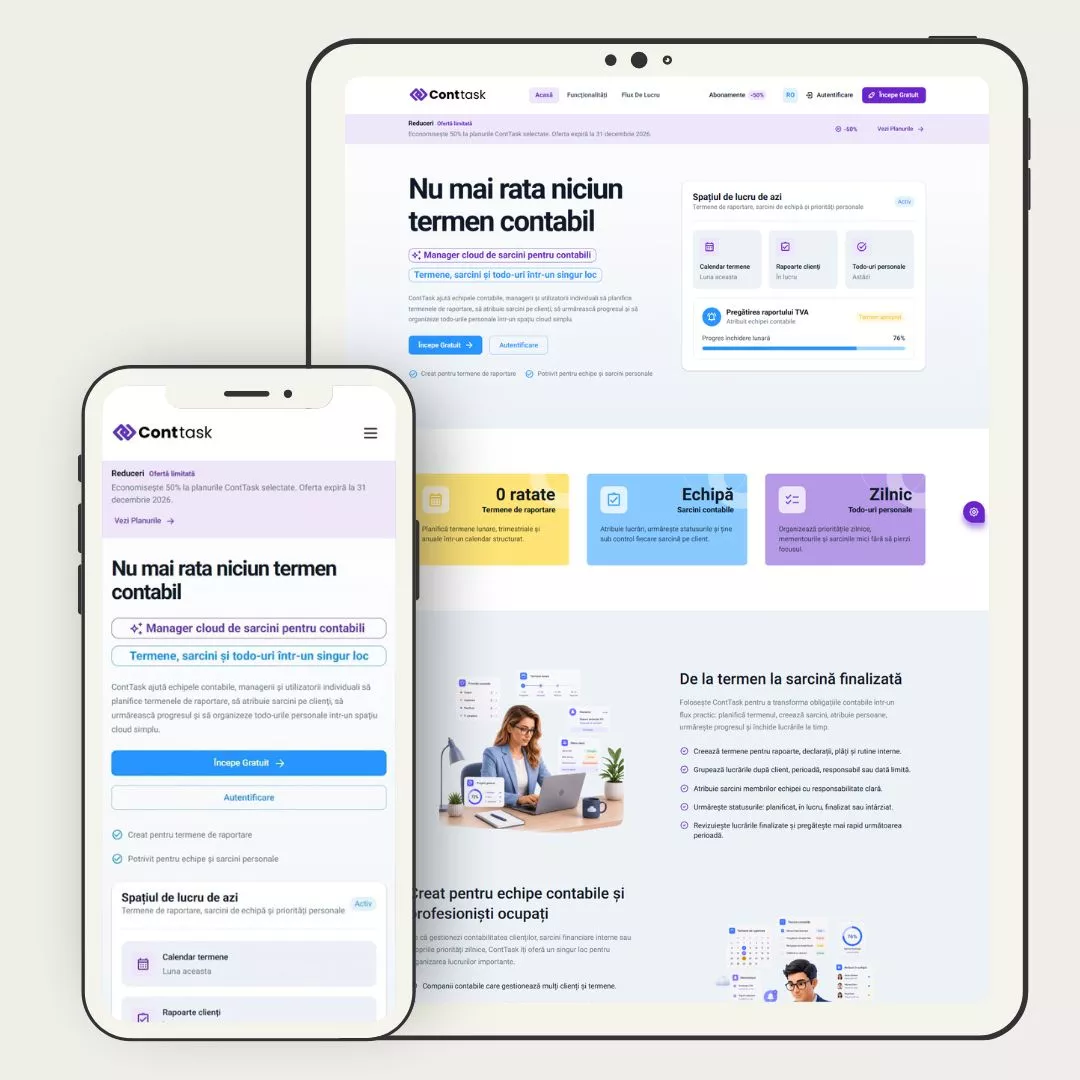 conttask app creat de catre CreareSiteuri